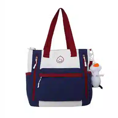 泰克森 大容量补习袋 尼龙 单肩斜挎包 中号 男女同款情侣款 黑色/绿色/粉色/蓝色/卡其色