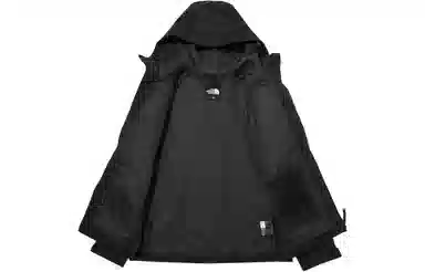 The North Face Logo Zip Hoodie Black