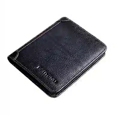 班亚奴 时尚简约复古超薄短款 牛皮 钱夹卡包钱包 常规 男款 黄棕色/咖啡色/蓝灰色