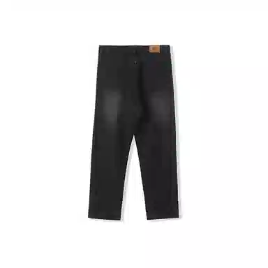 我是大卫 美式复古水洗直筒九分牛仔裤 男女同款