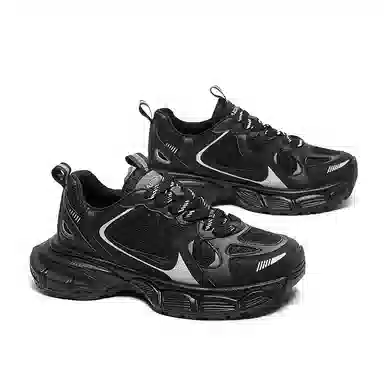 公猴 织物 舒适百搭休闲 防滑耐磨透气轻便增高 低帮 老爹鞋 女款