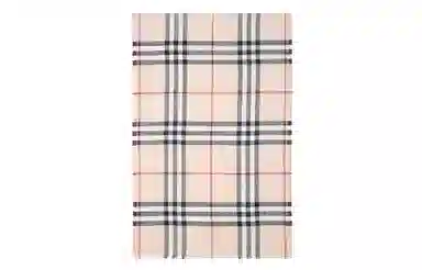 Burberry Classic Check Wool Scarf Stone