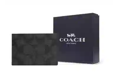 COACH Billfold Wallet 10 Black