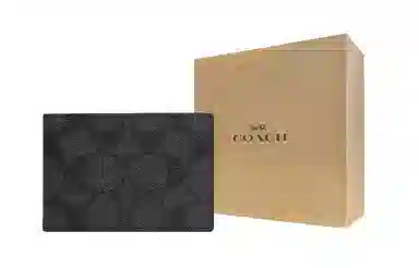 COACH Billfold Wallet 10 Black