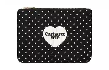 Carhartt WIP Canvas Zip Wallet Black