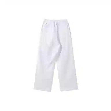 我是大卫 纯色简约垂坠感直筒宽松百搭休闲裤 男女同款