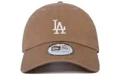 New Era LA Dodgers Embroidered Cap Khaki