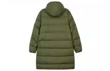 Nike Logo Mid-Length Down Jacket Military Green