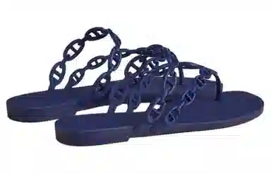 Hermes Flip Flops Blue