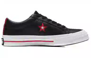 Converse One Star Low Black Red