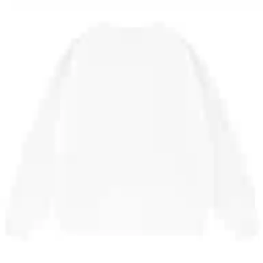 三体 字母印花休闲圆领套头宽松长袖卫衣 男女同款