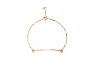 Tiffany T Smile Bracelet Rose Gold