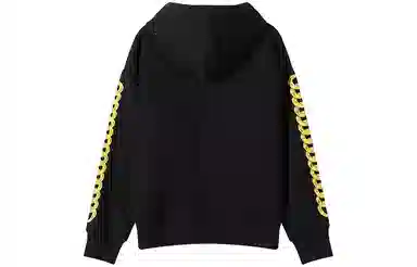 Versace Jeans Couture SS24 Colorblock Logo Hoodie Black