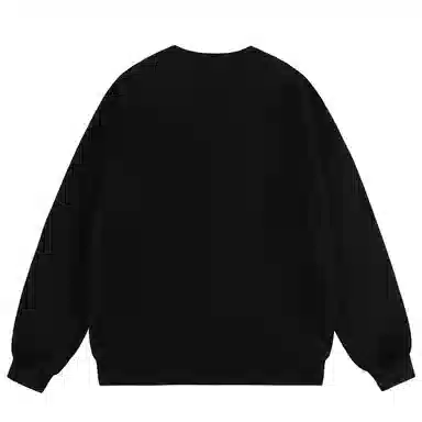 三体 毁灭你与你何干系列 休闲美式复古字母印花宽松圆领套头长袖卫衣 男女同款