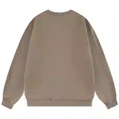 三体 字母印花休闲圆领套头宽松长袖卫衣 男女同款