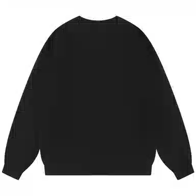 三体 字母印花休闲圆领套头宽松长袖卫衣 男女同款