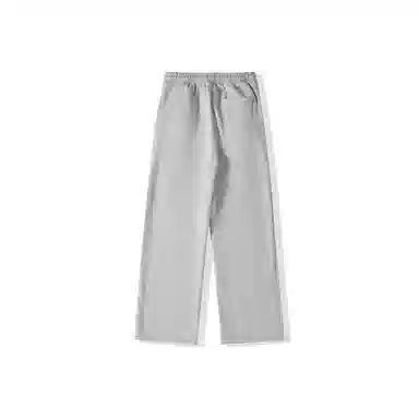 我是大卫 纯色百搭抽绳宽松直筒休闲裤 男女同款