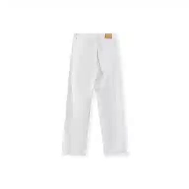 我是大卫 纯色直筒垂坠感经典休闲裤 男女同款 白色