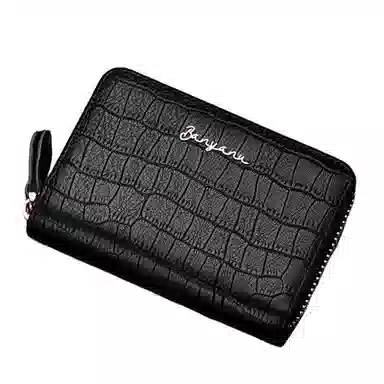 班亚奴 实用防盗刷时尚多功能多卡位防消磁卡套驾驶证卡夹 头层牛皮 卡包钱包 男女同款情侣款 黑色/咖啡色