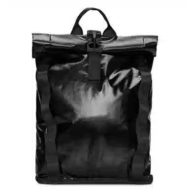 Rains Sibu Rolltop Rucksack Mini Black/Light Aqua