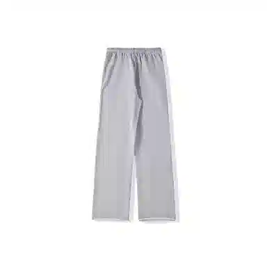 我是大卫 条纹阔腿合身系带休闲裤 男女同款