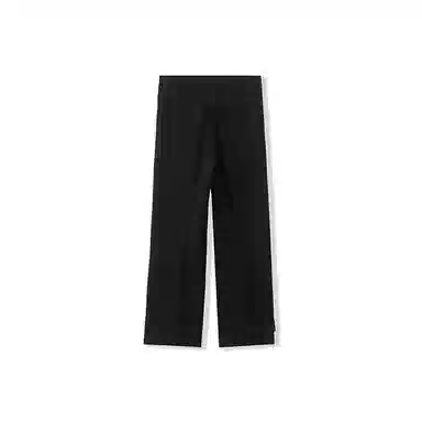 我是大卫 纯色高街可束脚九分宽松休闲裤 男女同款 黑色