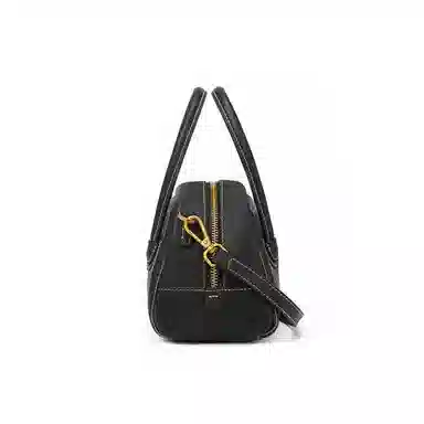 红蜻蜓 复古纯色时尚 超纤合成革 单肩包斜挎包 小号 女款 饼干杏/黑色