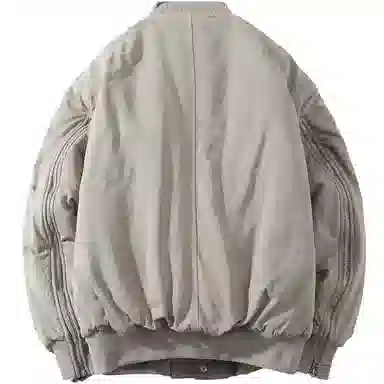 A SQUARE ROOT Bomber Jacket Grey