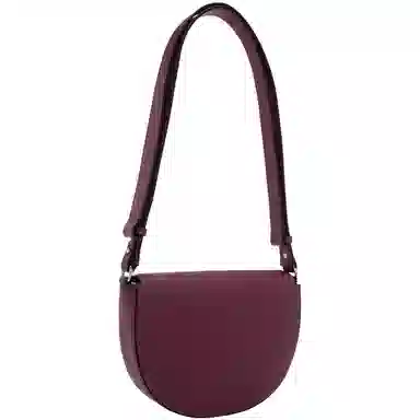 Calvin Klein Metal Letter Saddle Bag Purple