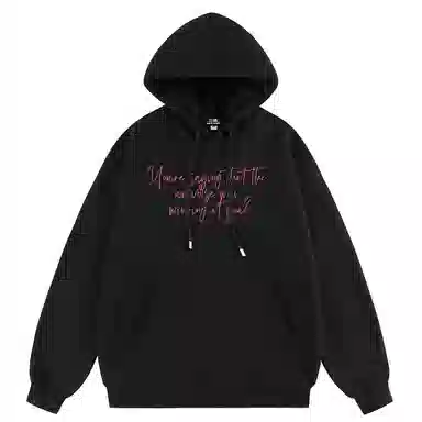 三体 史强卡通形象系列 美式复古休闲连帽套头宽松满印抽绳长袖重磅卫衣 男女同款