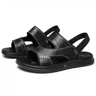 法派 超纤皮 潮流舒适百搭透气轻便 沙滩凉鞋 男款