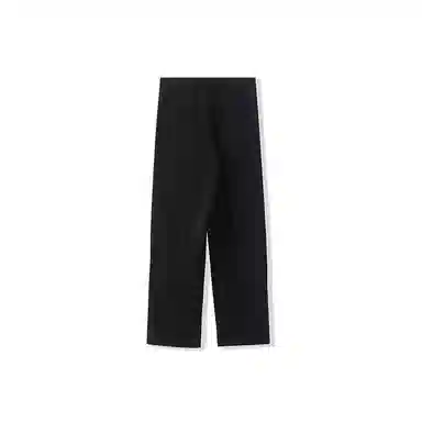 我是大卫 纯色简约直筒松紧休闲裤 男女同款