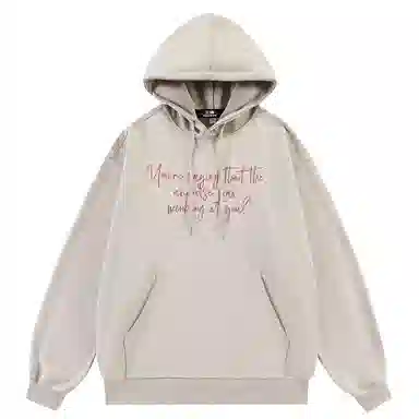 三体 史强卡通形象系列 美式复古休闲连帽套头宽松满印抽绳长袖重磅卫衣 男女同款