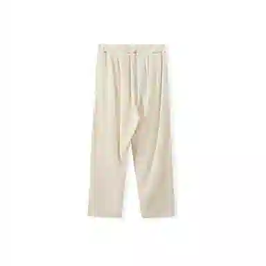 我是大卫 日系弹力慵懒感抽绳直筒阔腿休闲裤 男女同款