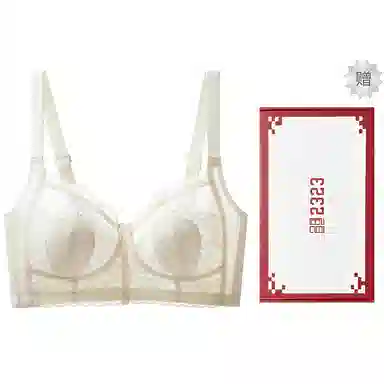二三二三 无痕舒适内衣女士超薄款兔子耳朵全罩杯收副乳防下垂防走光聚拢无钢圈文胸 女款 礼盒装