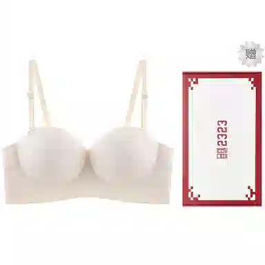 二三二三 无痕抹胸聚拢裹胸防滑拢收副乳防下垂无钢圈纯色舒适文胸 女款 礼盒装