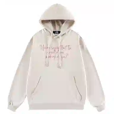 三体 史强卡通形象系列 美式复古休闲连帽套头宽松满印抽绳长袖重磅卫衣 男女同款