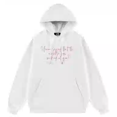 三体 史强卡通形象系列 美式复古休闲连帽套头宽松满印抽绳长袖重磅卫衣 男女同款