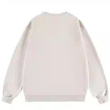 三体 汪淼卡通形象系列 简约基础卡通印花宽松休闲圆领卫衣 男女同款