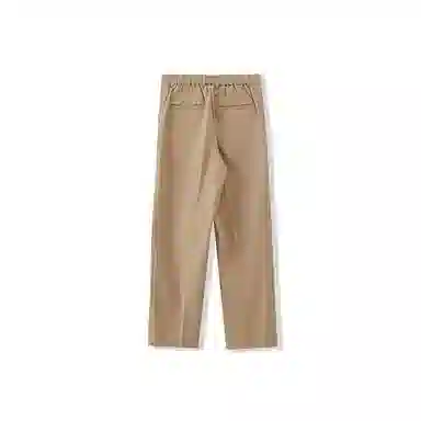 我是大卫 纯色垂坠感拖地破洞设计西装休闲裤 男女同款