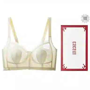 二三二三 无痕舒适内衣女士超薄款兔子耳朵全罩杯收副乳防下垂防走光聚拢无钢圈文胸 女款 礼盒装