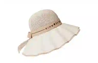 纳兰杜 夏季防紫外线百搭时尚休闲沙滩遮阳帽露营户外旅行太阳帽 织物 防晒帽 女款