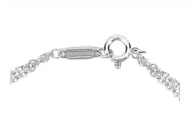 Tiffany & Co. Double Chain Bow Bracelet Silver