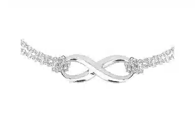 Tiffany & Co. Double Chain Bow Bracelet Silver