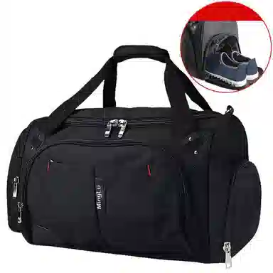 大容量旅行便捷 牛津布 单肩包行李袋旅行包 常规 男女同款情侣款 黑色/咖啡色/灰色/蓝色/深灰色