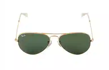 RayBan Aviator Gold Frame Green Lens