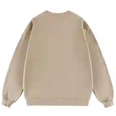 三体 文明符号系列 简约百搭休闲基础趣味字母印花宽松圆领套头长袖卫衣 男女同款