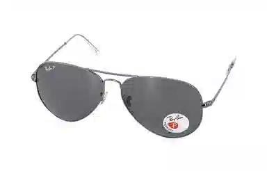 RayBan Aviator Polarized Black Grey