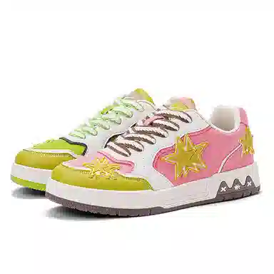 双星八特 鸳鸯拼接复古增高礼盒休闲舒适潮流百搭加绒 防滑耐磨 低帮 板鞋 男女同款