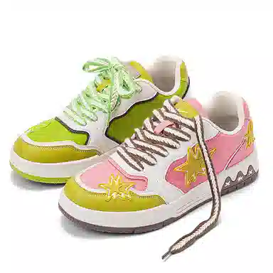 双星八特 鸳鸯拼接复古增高礼盒休闲舒适潮流百搭加绒 防滑耐磨 低帮 板鞋 男女同款